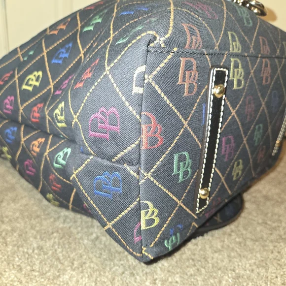 Dooney & Bourke Rainbow Canvas Shoulder Bag - Picture 12 of 14